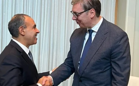 لقاء هام بين وزير الخارجية ورئيس صربيا خلال الجمعية العامة للأمم المتحدة