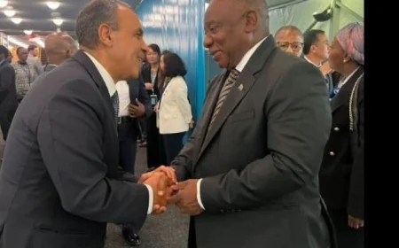 عبد العاطي يجتمع مع رئيس جنوب أفريقيا لبحث التعاون المشترك