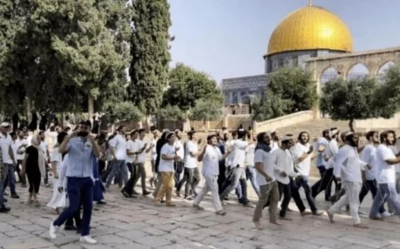 اقتحام المسجد الأقصى من قبل مستوطنين متطرفين يثير الجدل