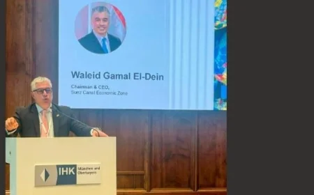 رئيس اقتصادية قناة السويس يناقش تعزيز الشراكة مع وزير الاقتصاد والطاقة البافاري