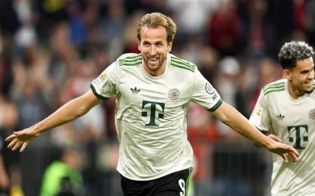 هاري كين يصل إلى الهدف المائة مع بايرن ميونخ في مواجهة فيردر بريمن بالدوري الألماني