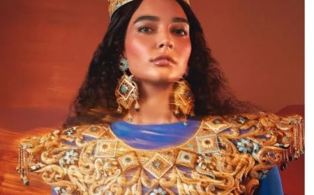 فستان فاخر من ذهب عيار 21 يسجل رقماً قياسياً في موسوعة جينيس