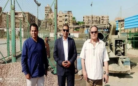 الفرماوي يتفقد تقدم إنشاء ملاعب البادل الحديثة بقليوب لتحقيق طفرة رياضية