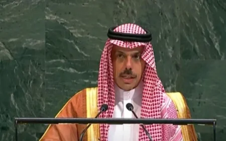 السعودية تدعو لإيجاد حل عادل وشامل للقضية الفلسطينية