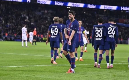 إثارة في الدوري الفرنسي باريس سان جيرمان يهزم أوكسير بثنائية نظيفة