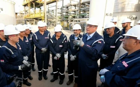 بالصور وزير البترول يتابع أحدث مشروعات التطوير في شركة العامرية لتكرير البترول