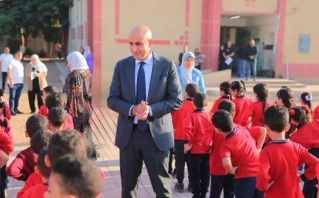 وزير التعليم يقوم بجولة تفقدية مفاجئة في مدارس محافظة الغربية