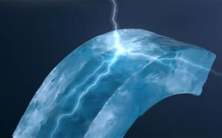 قوى كهربائية مذهلة تتجلى من الجليد العادي