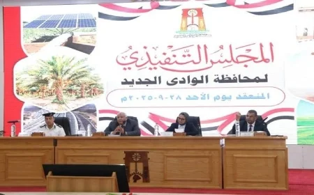 محافظ الوادي الجديد يقود اجتماعاً حاسماً للمجلس التنفيذي في المحافظة