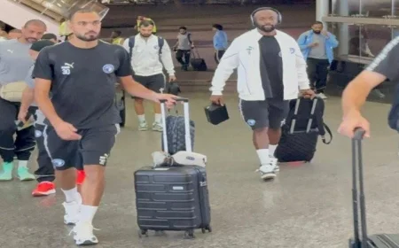 بعثة بيراميدز تصل إلى رواندا استعدادًا لمواجهة الجيش الرواندي في دوري أبطال أفريقيا