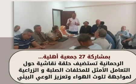 حملات شاملة لمكافحة تلوث الهواء والتخلص من المخلفات الصلبة في البحيرة