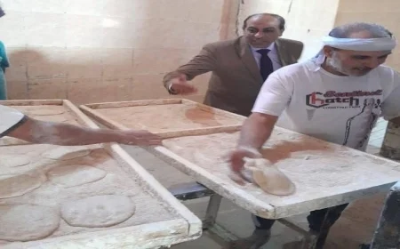 حملة مكبرة يقودها مدير تموين القليوبية لضبط المخابز والأسواق والمحلات التجارية