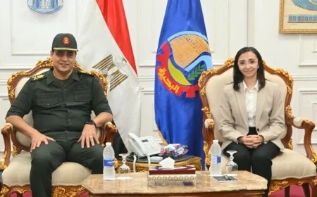 محافظ البحيرة تستقبل قائد المنطقة الشمالية العسكرية لبحث سبل تعزيز التعاون المشترك