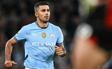 رودري يواجه احتمال الغياب عن مواجهة مانشستر سيتي وموناكو المرتقبة