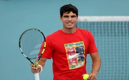 كارلوس ألكاراز يبلغ نهائي بطولة طوكيو المفتوحة للتنس