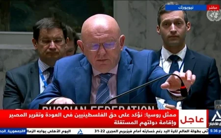 روسيا تدعم حق الفلسطينيين في العودة وتقرير المصير وبناء دولتهم الخاصة