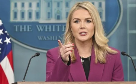 المتحدثة باسم البيت الأبيض: ترامب يواصل الجهود المكثفة لوقف الحرب في غزة