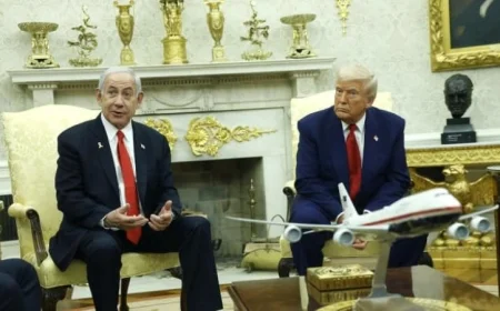 نتنياهو يرفض إقامة دولة فلسطينية في مباحثاته مع ترامب