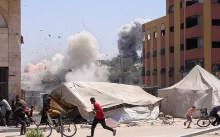 استشهاد 12 فلسطينيا جراء قصف وإطلاق نار من الاحتلال الإسرائيلي في غزة