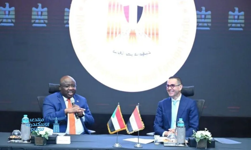 بالصور الخطيب يناقش تعزيز العلاقات الاقتصادية مع وزير المعادن السوداني