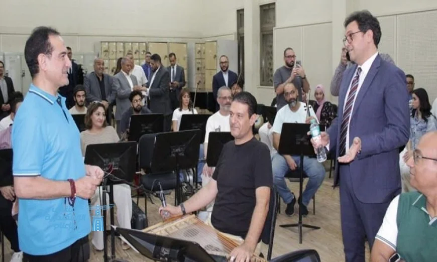 شاهد بالصور: وزير الثقافة يحضر بروفة النجم محمد ثروت لاحتفال المولد النبوي في الأوبرا