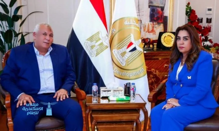 وزيرة التنمية تناقش تنفيذ المشروعات مع محافظ الوادي الجديد