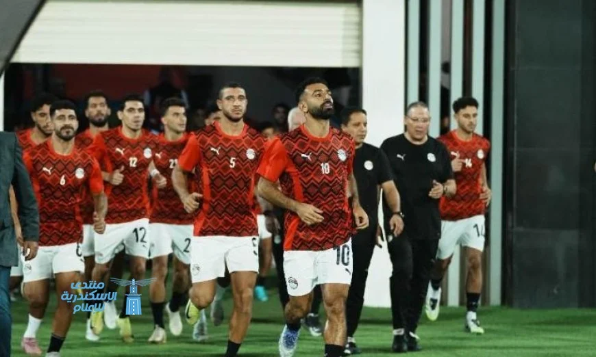 منتخب مصر يتفوق بثنائية صلاح ومرموش من ركلات الجزاء في الشوط الأول ضد إثيوبيا