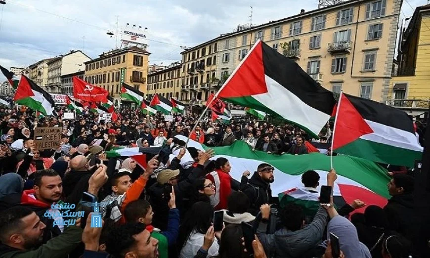 آلاف المتظاهرين في قلب باريس يطالبون بوضع حد للإبادة الجماعية في غزة