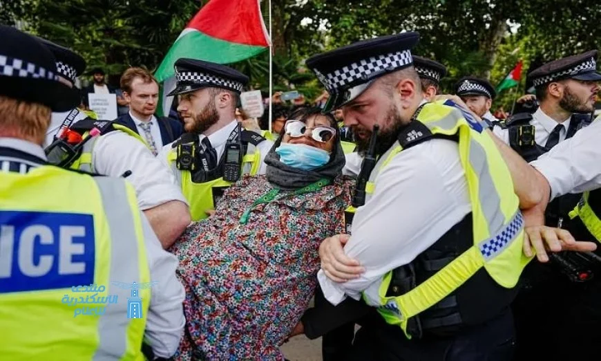 الشرطة البريطانية تعتقل العشرات في احتجاج لحركة فلسطين أكشن المحظورة في لندن