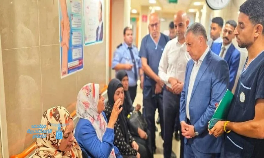 محافظ الإسماعيلية يقوم بجولة تفقدية في المجمع الطبي ويلتقي بالزوار للاستماع إلى آرائهم وتجاربهم
