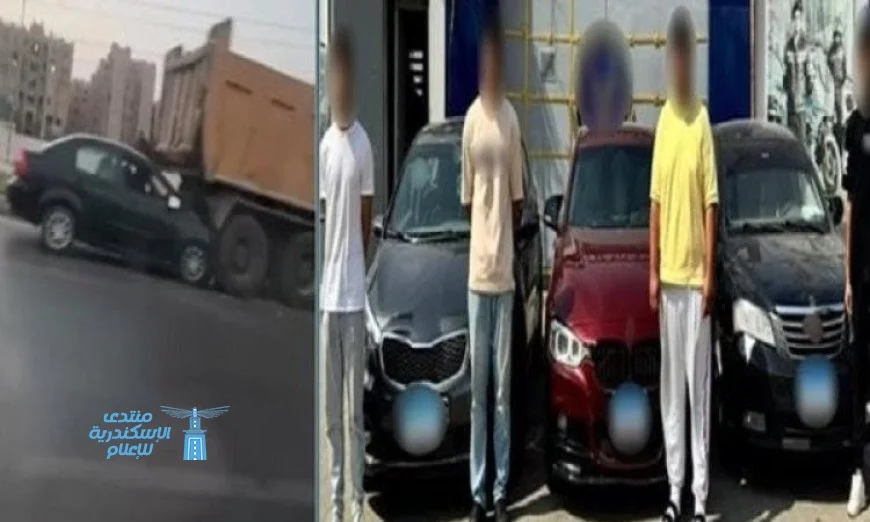 السجن 4 سنوات لمتهمين بمطاردة مثيرة لسيارة فتاتين بطريق الواحات
