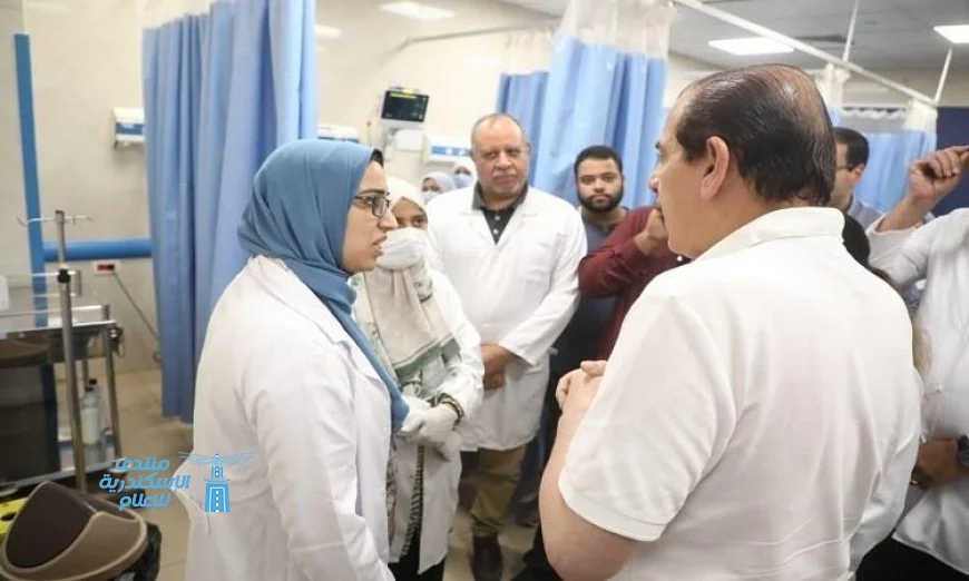 نائب وزير الصحة يفاجئ مستشفى منفلوط المركزي في أسيوط بزيارة ميدانية