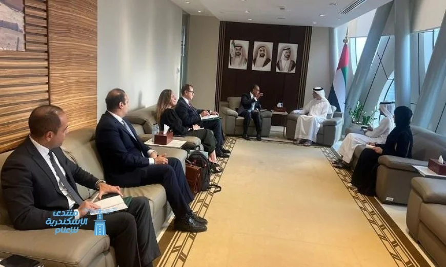 لقاء هام بين وزير الخارجية ووزير التجارة الخارجية في الإمارات العربية المتحدة