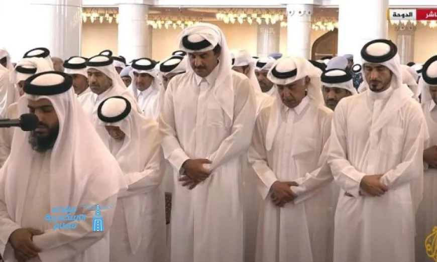 أمير قطر يحضر مراسم تشييع ضحايا الهجوم الإسرائيلي في الدوحة