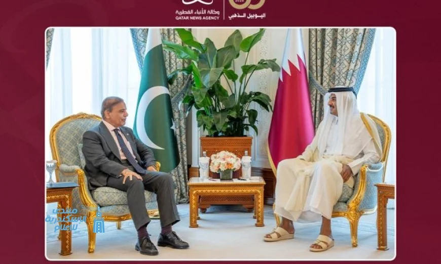 أمير قطر ورئيس وزراء باكستان يناقشان تطورات الأوضاع الإقليمية والدولية لتعزيز التعاون
