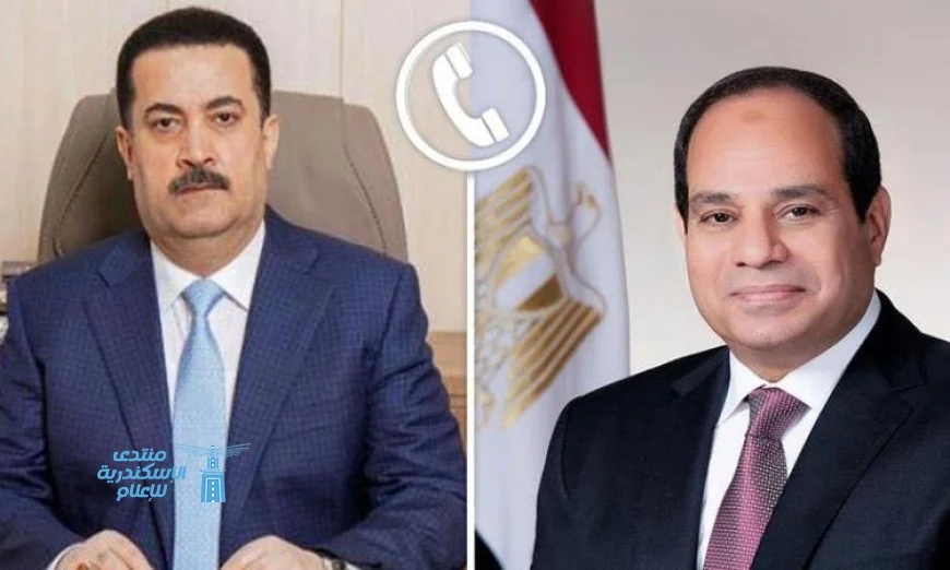الرئيس السيسي يناقش قضايا هامة مع رئيس وزراء العراق في اتصال هاتفي