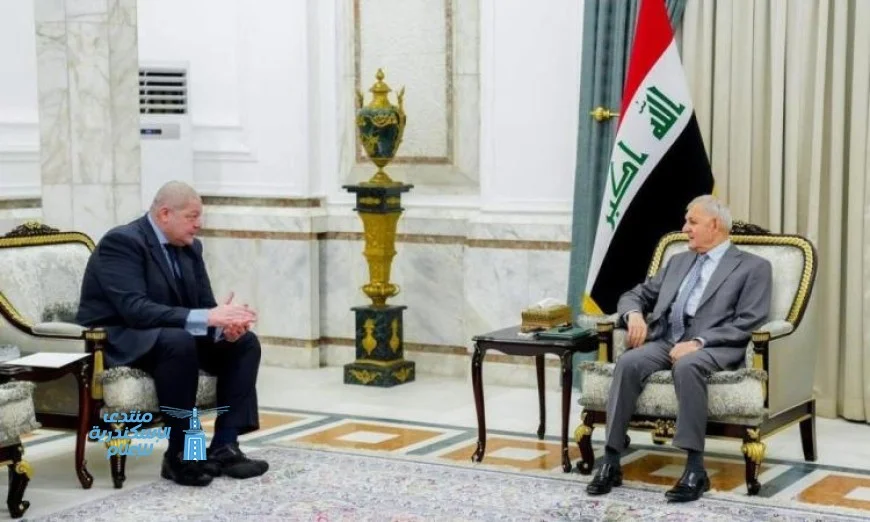 الرئيس العراقي يثمن جهود مصر المستمرة لدعم الشعب الفلسطيني