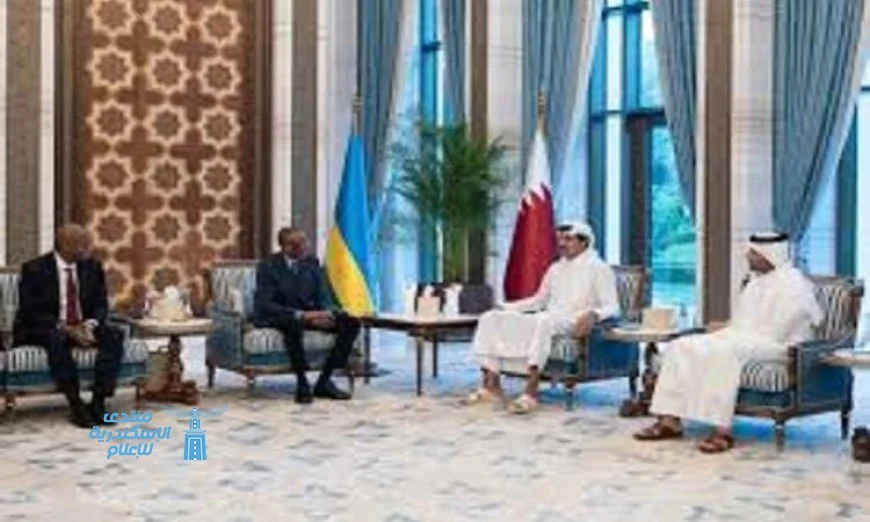 أمير قطر ورئيس رواندا يناقشان التطورات الإقليمية والدولية الحديثة