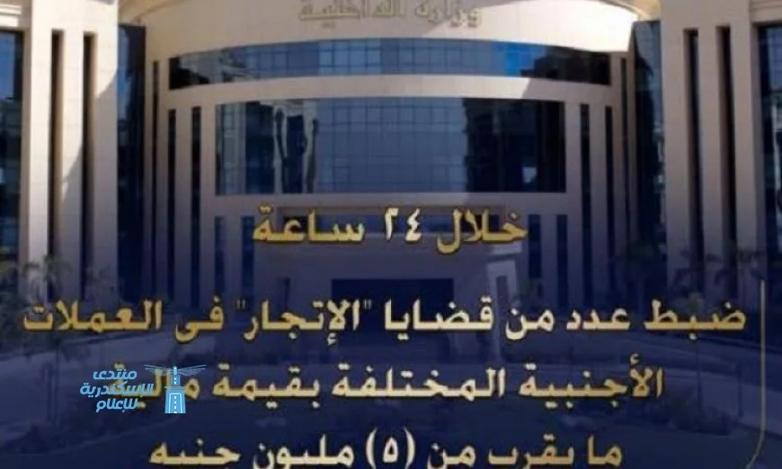 ضبط قضايا اتجار غير قانوني بالنقد الأجنبي بقيمة 5 ملايين جنيه خلال يوم واحد