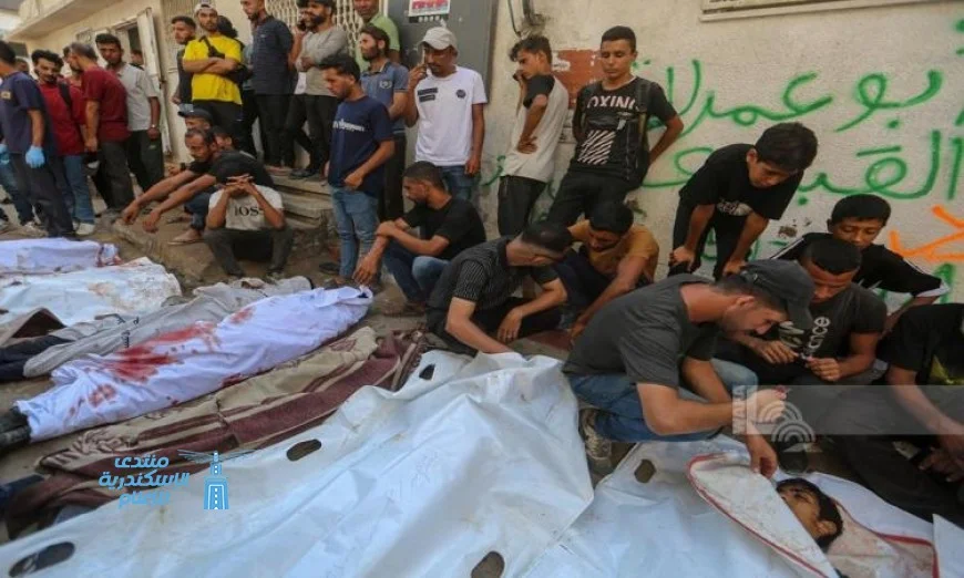 استشهاد 4 فلسطينيين بسبب هجوم الاحتلال على مخيمات النازحين غرب غزة