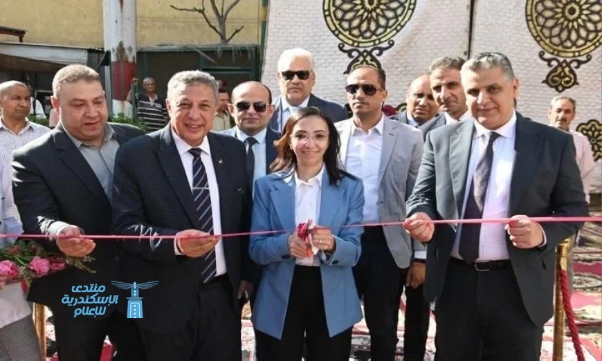 افتتاح محافظ البحيرة لمعرض منتجات المدارس الفنية في مدرسة شوكت الزراعية