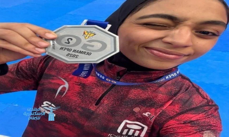 آية شحاتة تحقق إنجازاً مذهلاً بالفوز بالفضية في بطولة ألمانيا المفتوحة للتايكوندو