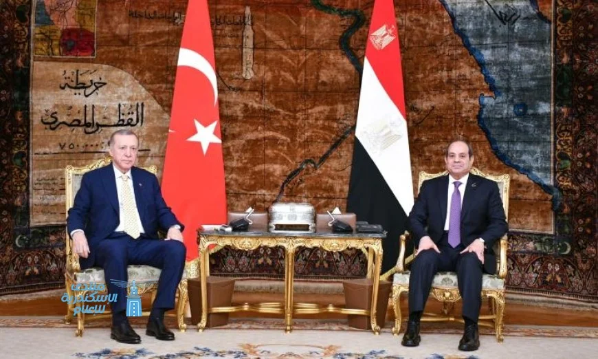 السيسي وأردوغان يعززان الزخم المتزايد في العلاقات المصرية التركية