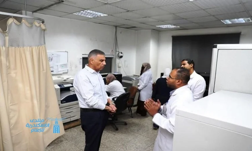 محافظ أسوان يزور مركز الأورام للاطمئنان على جودة الخدمات الطبية المقدمة