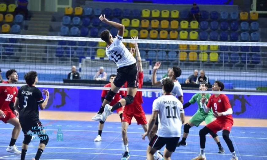 تأهل المنتخب الشبابي للكرة الطائرة إلى الدور الثاني لبطولة إفريقيا بعد انتصارهم على الجزائر