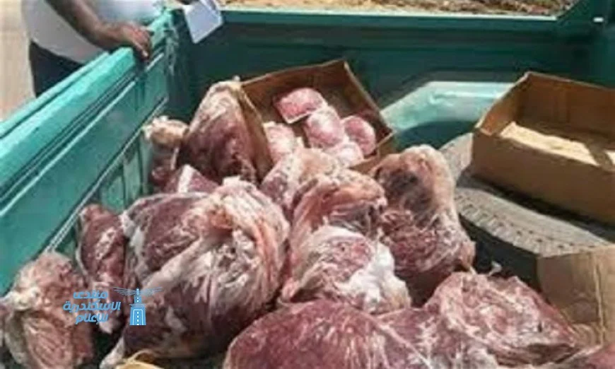 القبض على أكثر من طن ونصف من اللحوم الفاسدة في المنيا