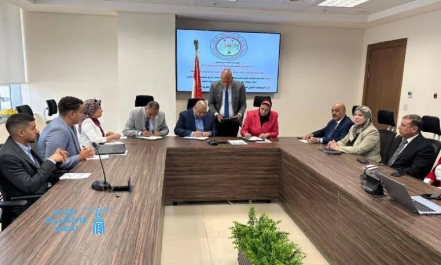 الكهرباء توقع عقد إنشاء خط هوائي لربط محطات القطار السريع