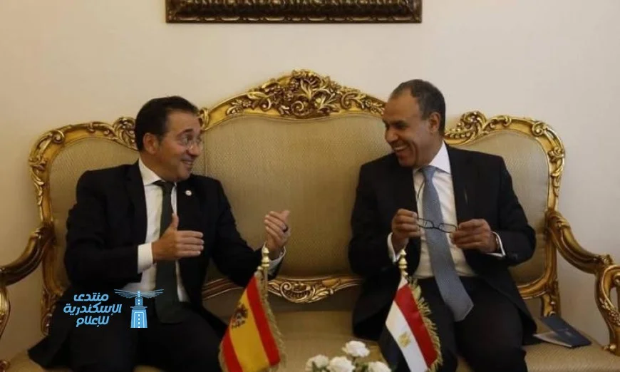 لقاء دبلوماسي رفيع المستوى بين وزير الخارجية ونظيره الإسباني