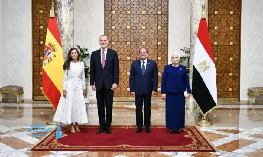 الملك والملكة الإسبانيان يبديان شكرهما العميق لاستقبال مصر الحار