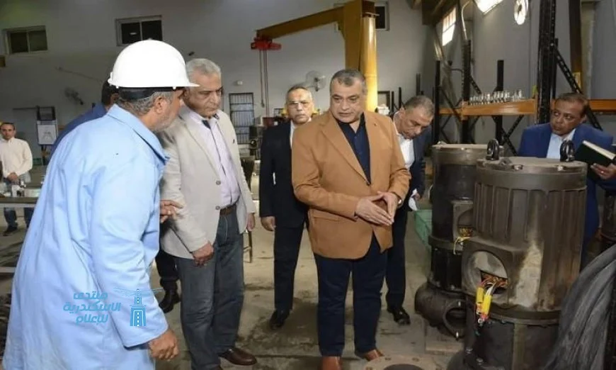 وزير الدولة للإنتاج الحربي يتفقد أحدث مراحل تصنيع الطلمبات الغاطسة في شركة قها